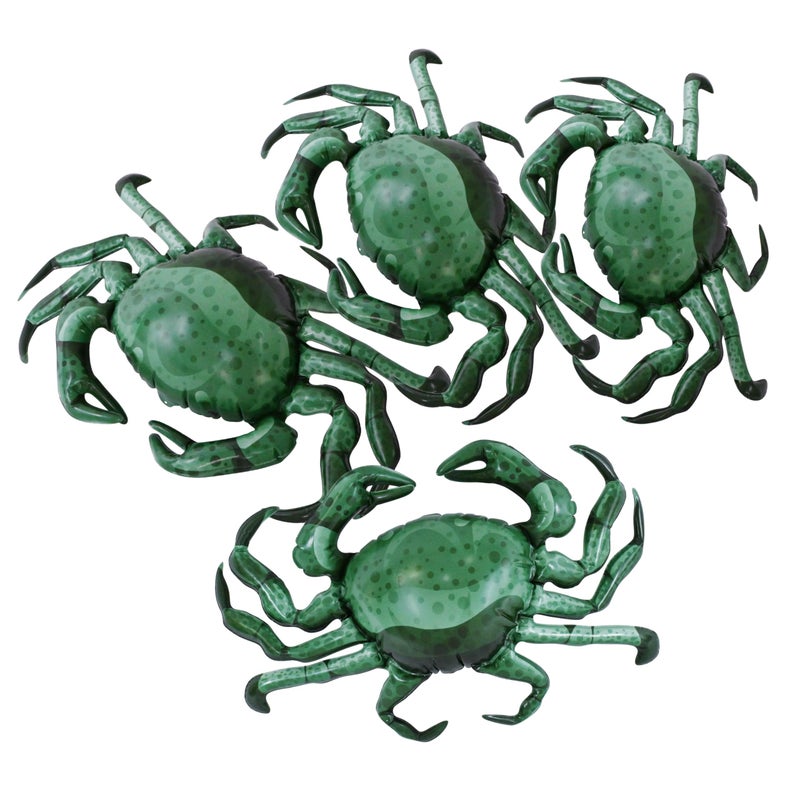 Jet Creations Inflatable Animals 20" Wide Pack of 4 Crab, Supplies Party Favors, Gifts an-CRAB4, Multi - Image 1